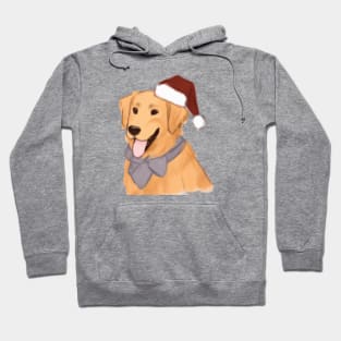 Cute Golden Retriever Drawing Hoodie